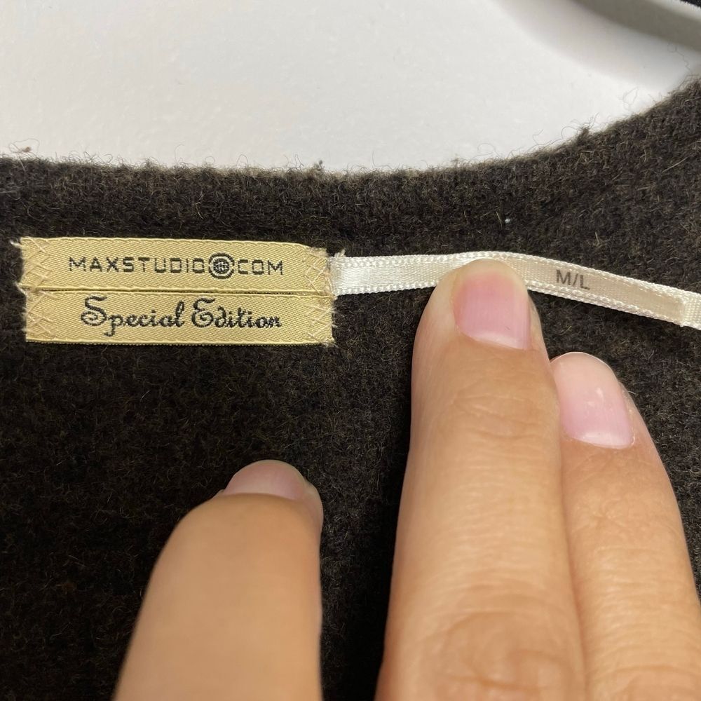 Max Studio Special Edition Brown Houndstooth Wool… - image 3